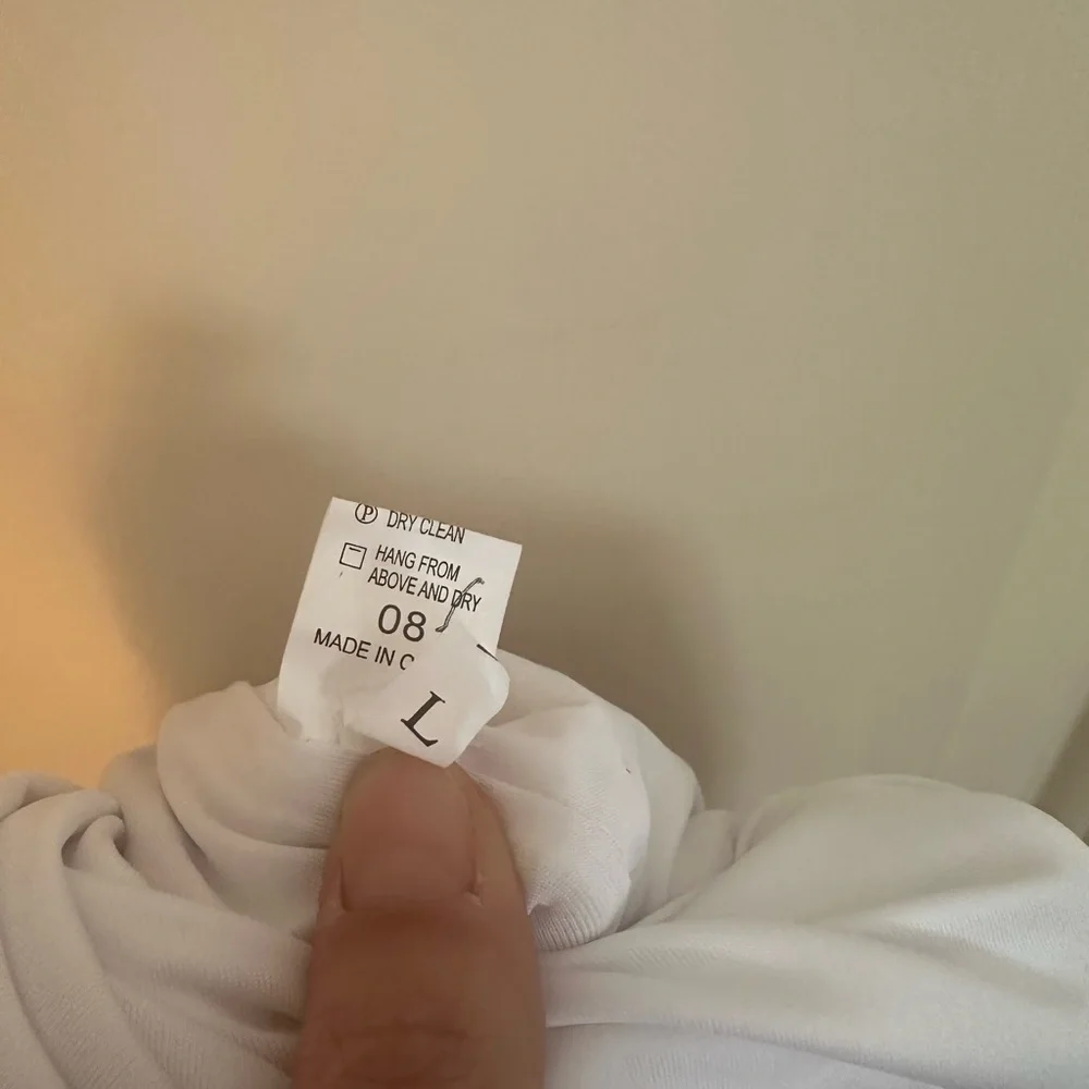 White two piece matching set dress - Picture 5 of 10